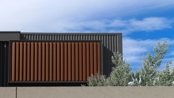 Exterior facade louver