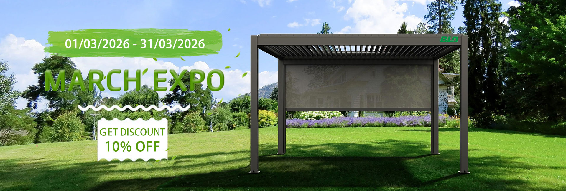 Spring Promotion: 10% Off Aluminum Pergolas and Accessories - Shop Now!