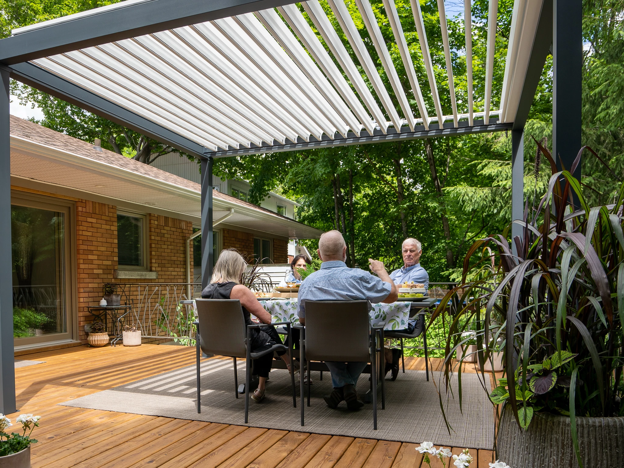 Pergola, Aluminum Pergola, Outdoor Pergola, Retractable Awning, Patio Cover, Bioclimatic Pergola_Ballede