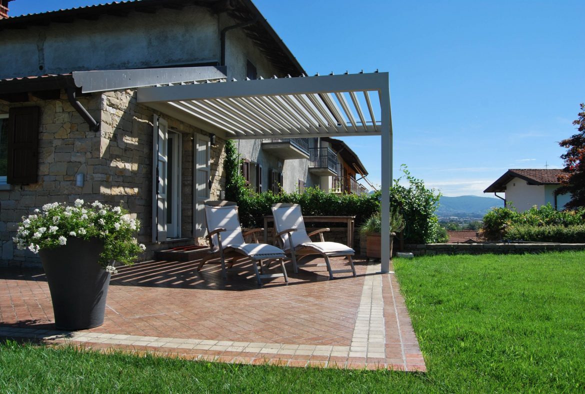 Pergola, Aluminum Pergola, Outdoor Pergola, Retractable Awning, Patio Cover, Bioclimatic Pergola_Ballede