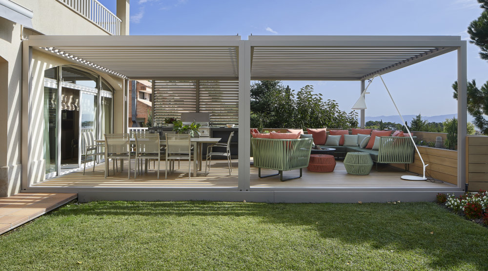 bioclimatic pergolas-design-outdoor patio cover-Ballede aluminum pergola