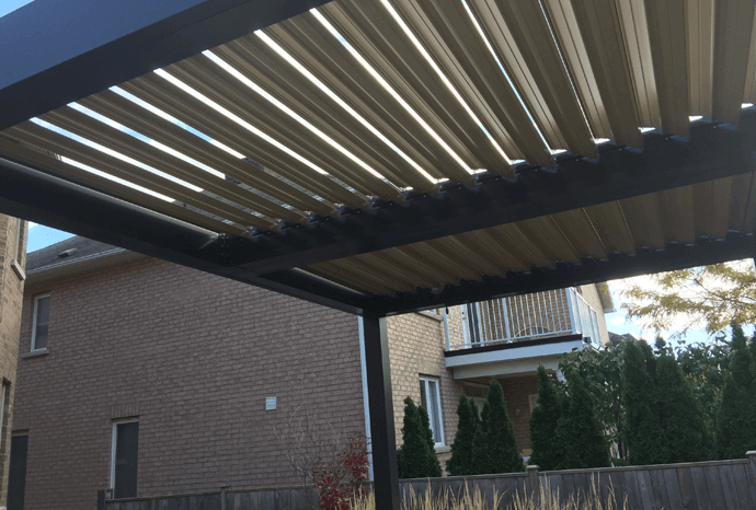 louver roof system,pergola metal roof_Ballede aluminum pergola