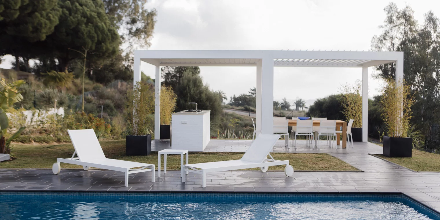 aluminum gazebo motorized pergola roof system