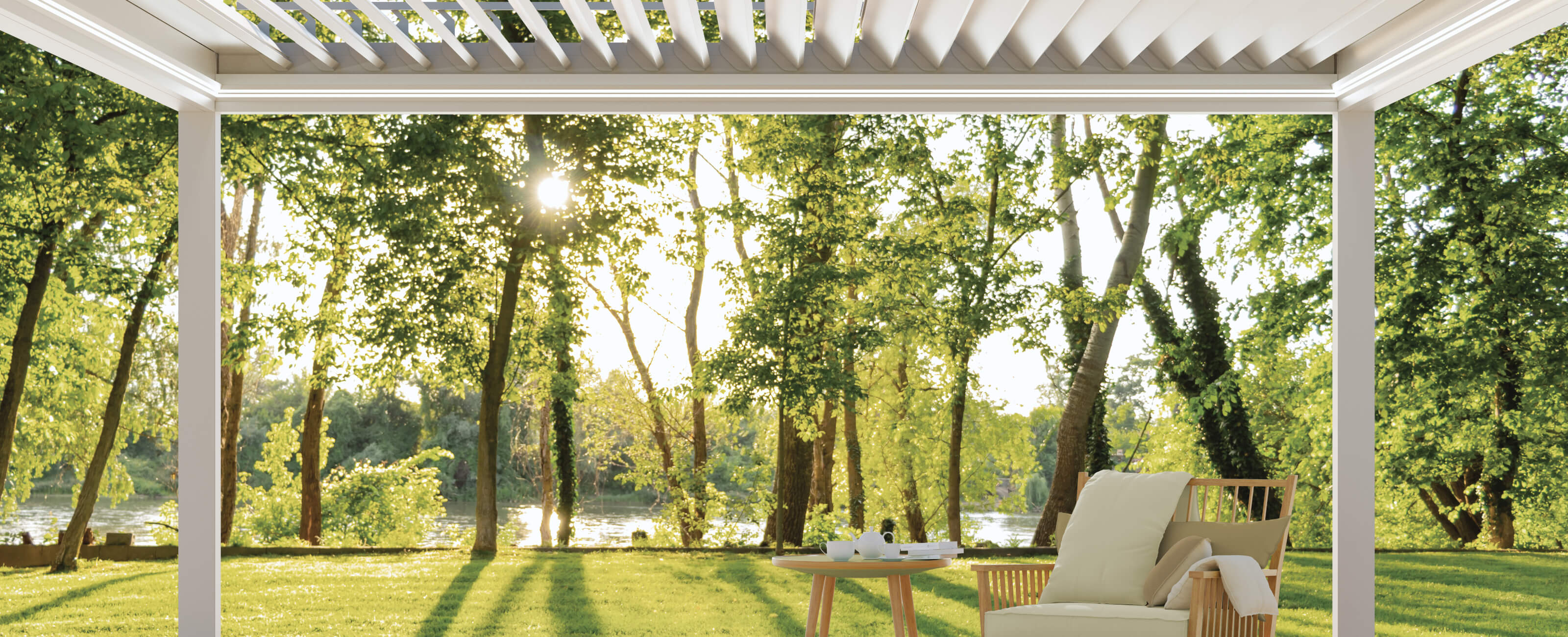 louvered pergola