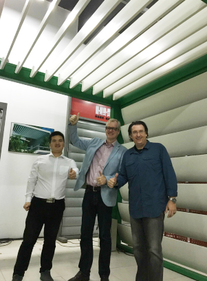 Customers visit BLD Pergolag factory