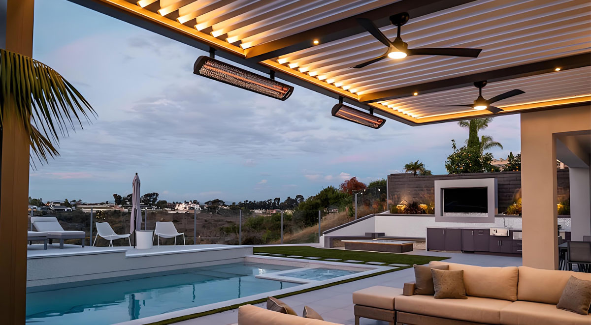 pergola-fan with light