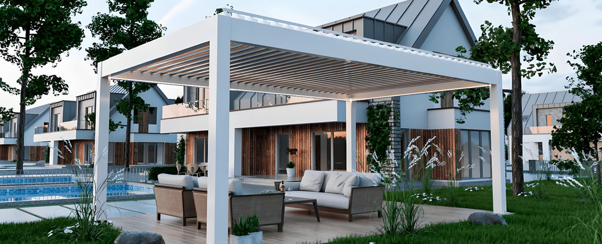 White-Pergola-for-Outdoor-Garden