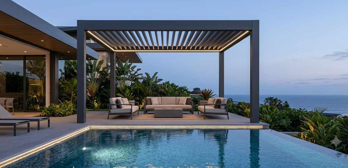 Villa-Pergola-Installation-for-Poolside-Lounge