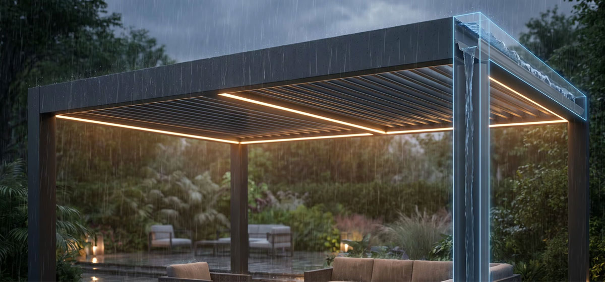 Waterproof-Pergola-with-Hidden-Gutter-System Waterproof-Pergola-with-Hidden-Gutter-System