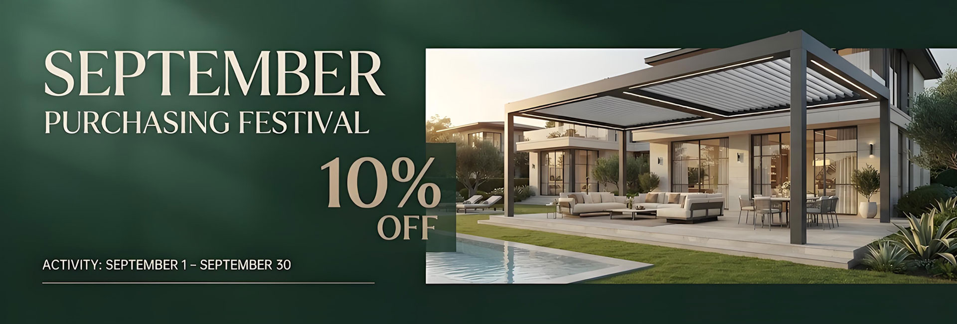 2026 September Pergola Sale 10% OFF & Free Accessories BLD Pergola 2026 September Pergola Sale 10% OFF & Free Accessories BLD Pergola